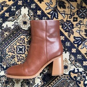 Brown Leather Ankle Boots